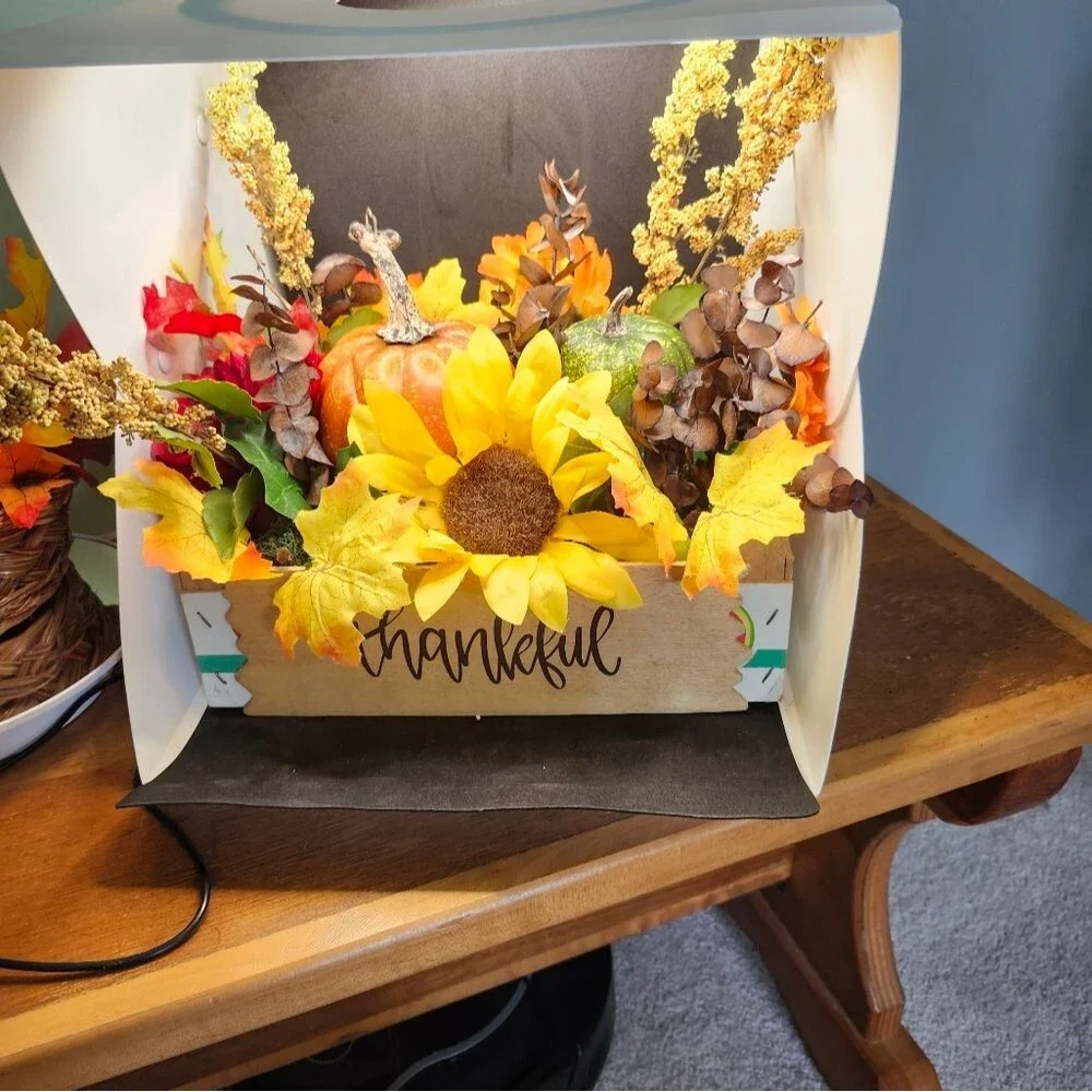 Hand Crafted Floral Centerpiece Fall Artificial Flower Table Arrangement